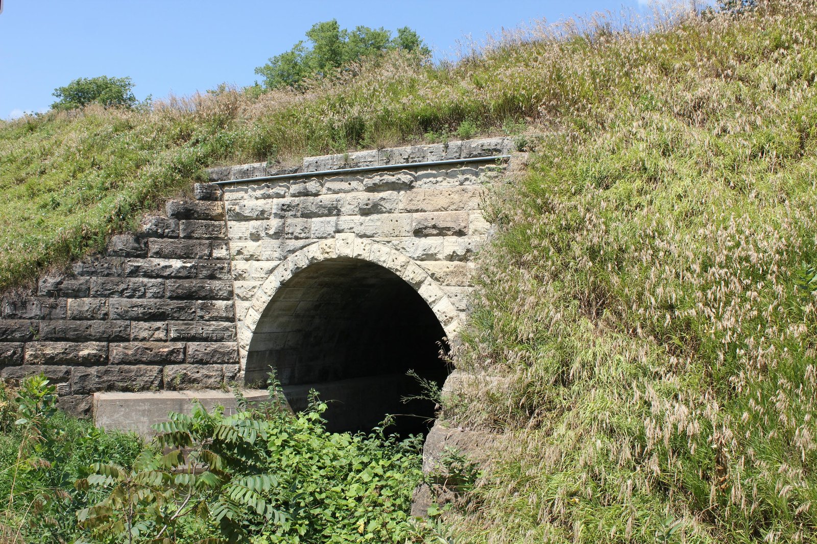 Looking west
